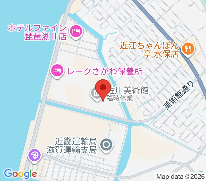 佐川美術館の地図