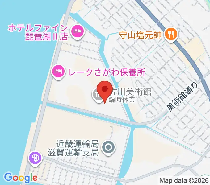 佐川美術館の地図