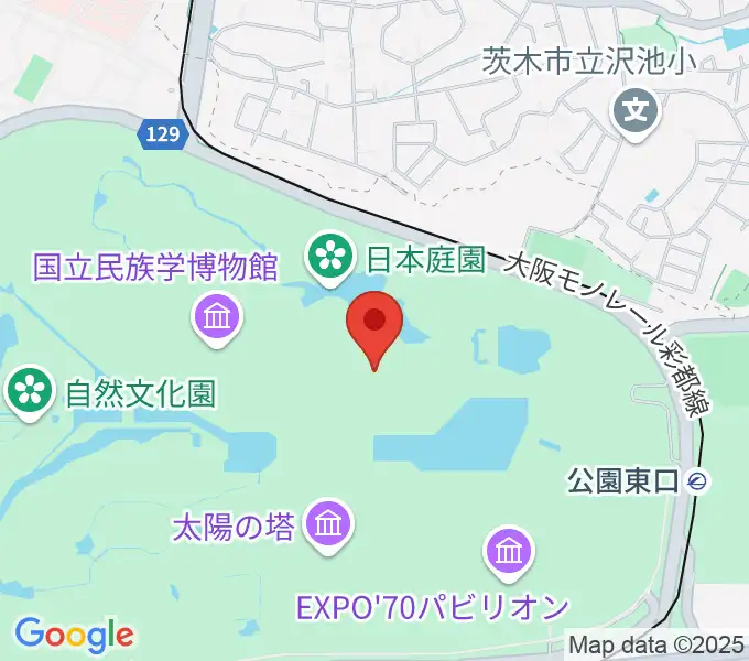 大阪日本民芸館の地図