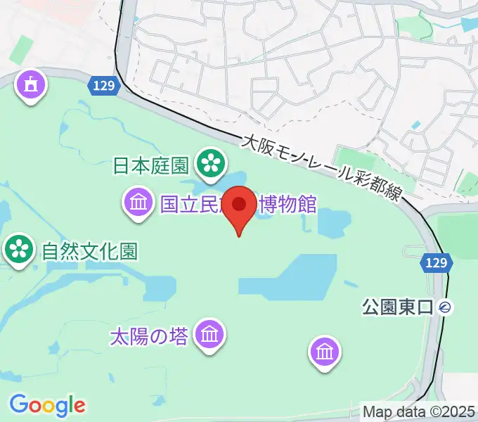 大阪日本民芸館の地図