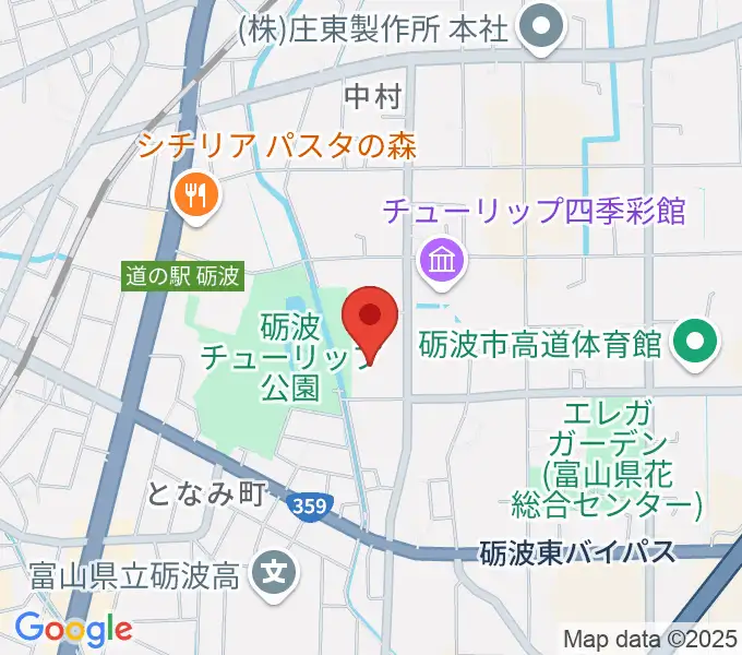 砺波市美術館の地図