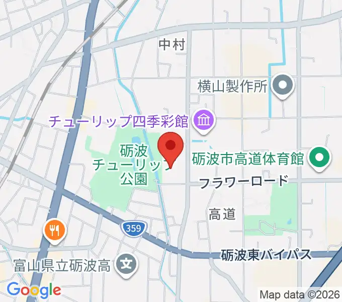 砺波市美術館の地図