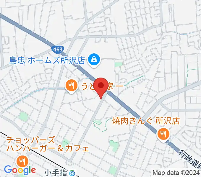 サウンドショット 小手指店の地図