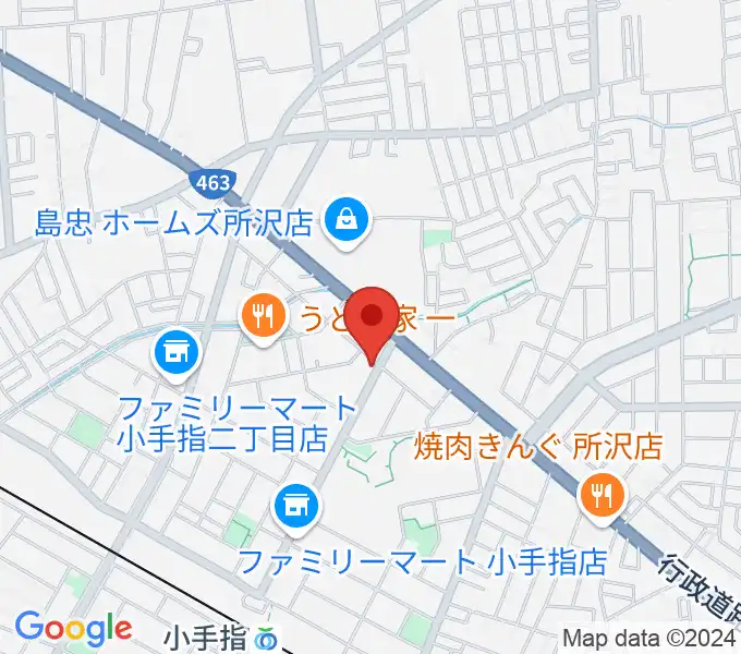 サウンドショット 小手指店の地図