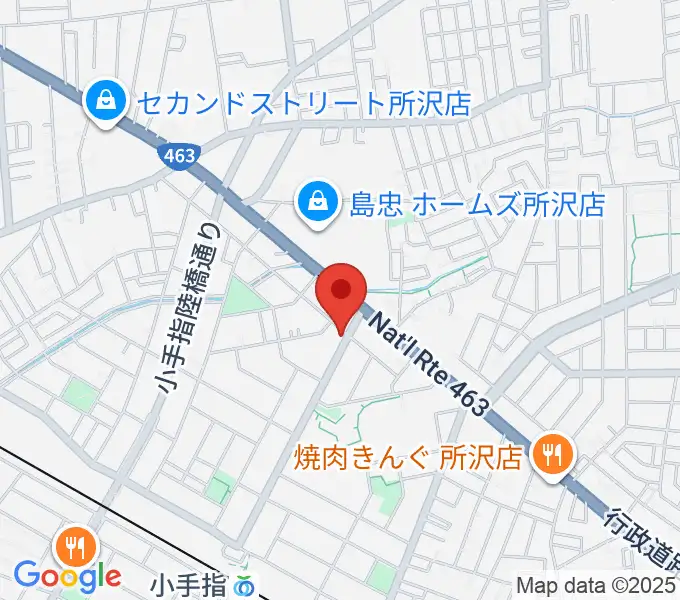 サウンドショット 小手指店の地図