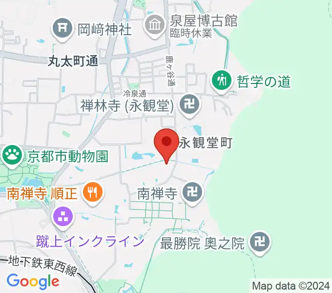 野村美術館の地図