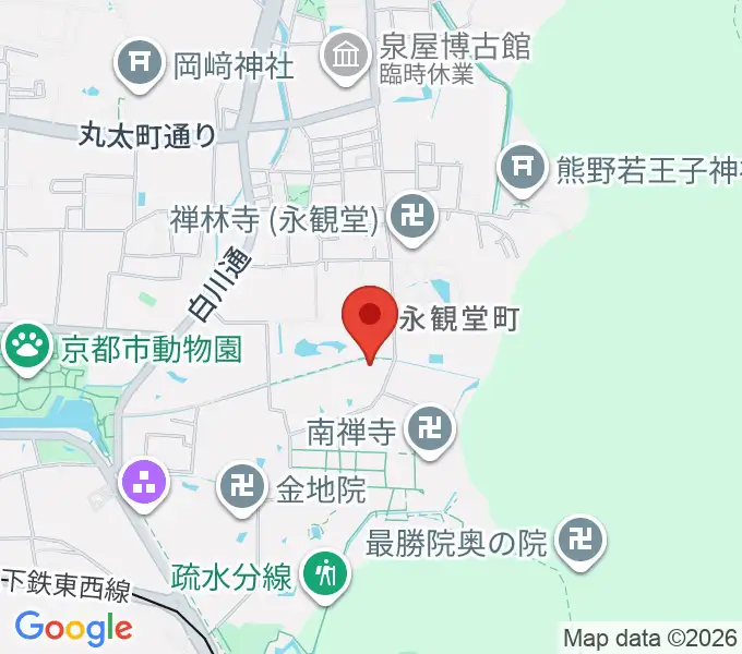 野村美術館の地図