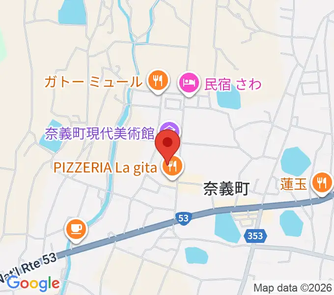 奈義町現代美術館（NagiMOCA）の地図