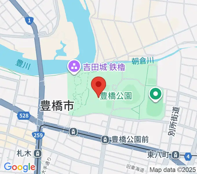 豊橋市美術博物館の地図