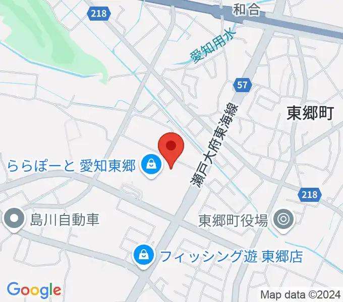 島村楽器ららぽーと愛知東郷店の地図