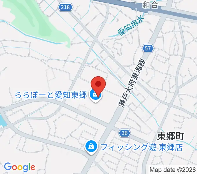 島村楽器ららぽーと愛知東郷店の地図