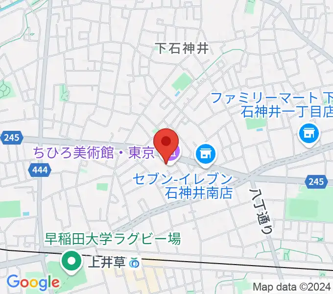 ちひろ美術館・東京の地図