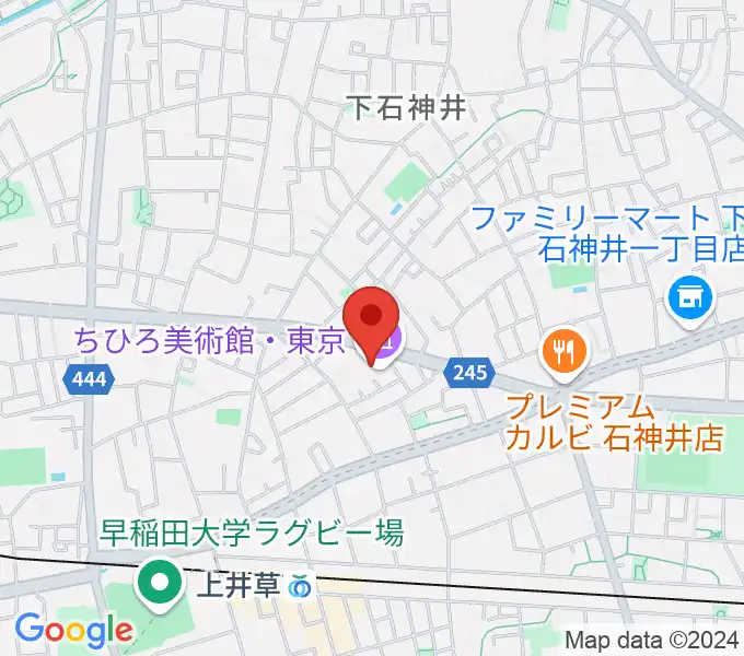 ちひろ美術館・東京の地図