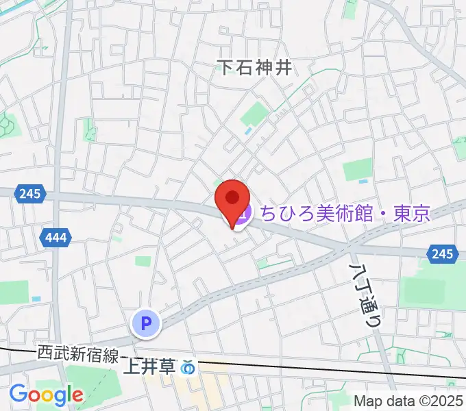 ちひろ美術館・東京の地図