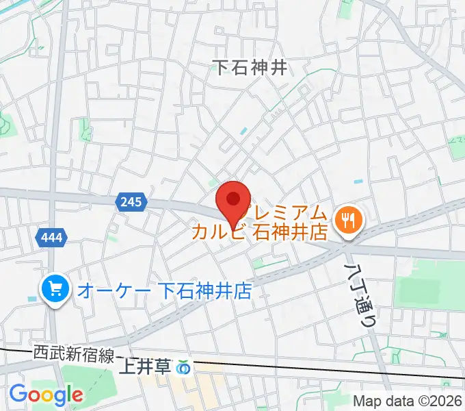 ちひろ美術館・東京の地図