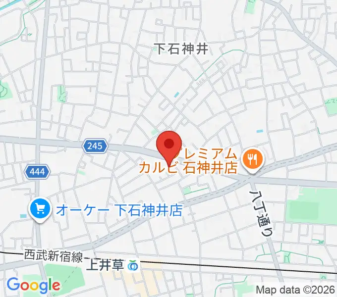 ちひろ美術館・東京の地図