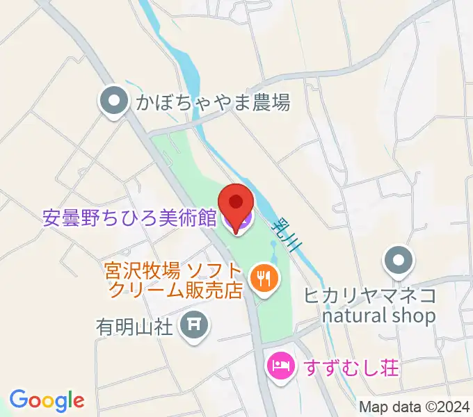 安曇野ちひろ美術館の地図