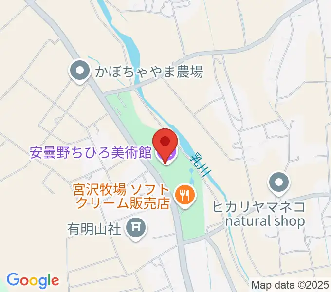 安曇野ちひろ美術館の地図