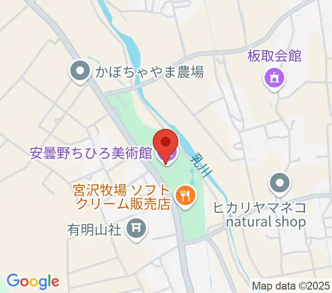 安曇野ちひろ美術館の地図
