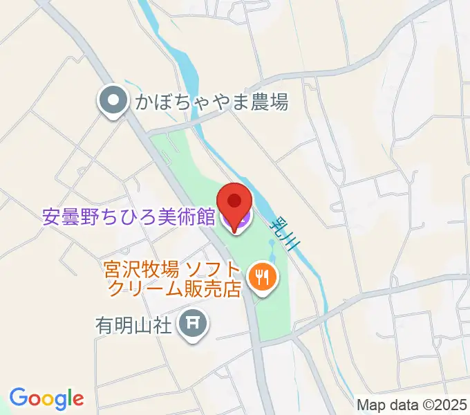 安曇野ちひろ美術館の地図