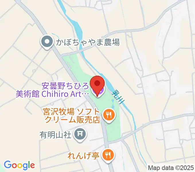 安曇野ちひろ美術館の地図