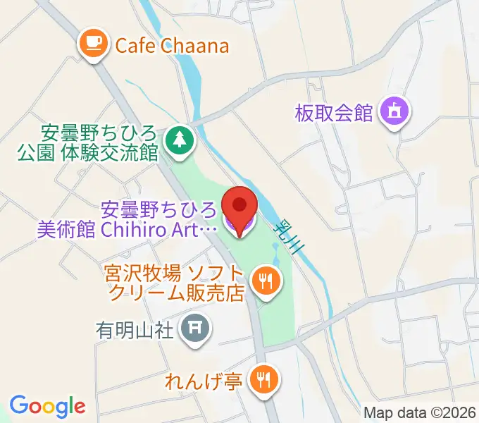 安曇野ちひろ美術館の地図