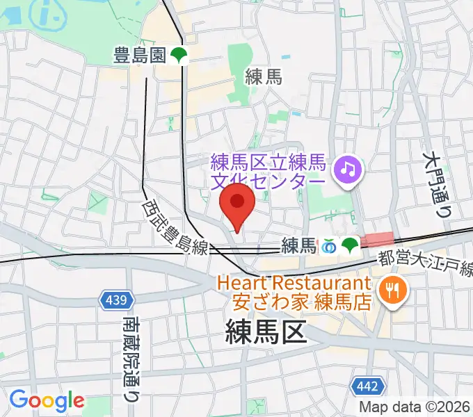 スタジオクレフの地図