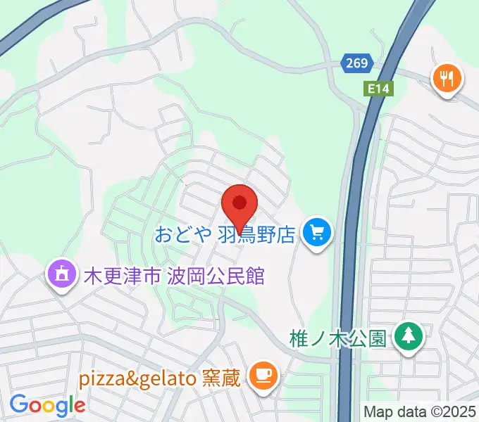 ミュージックサロン・ミルキィロックの地図