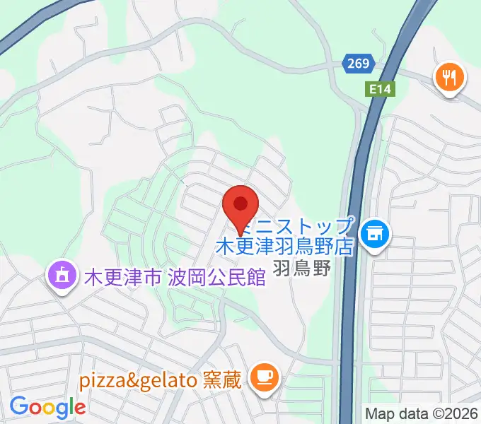 ミュージックサロン・ミルキィロックの地図