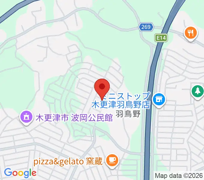 ミュージックサロン・ミルキィロックの地図