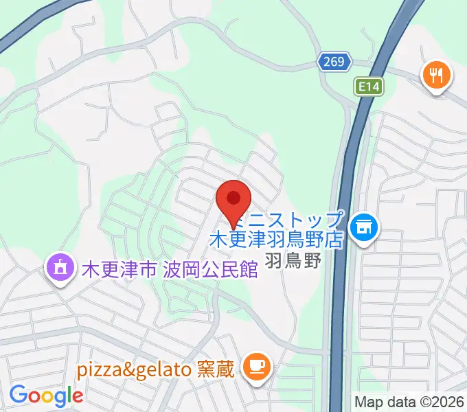 ミュージックサロン・ミルキィロックの地図