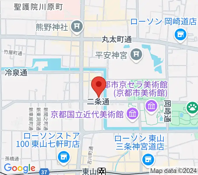 細見美術館の地図