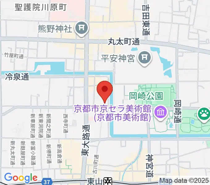 細見美術館の地図