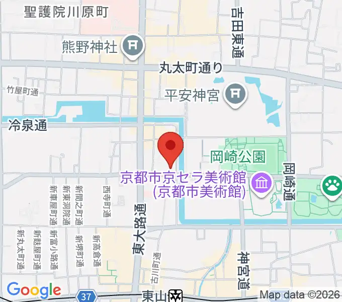 細見美術館の地図