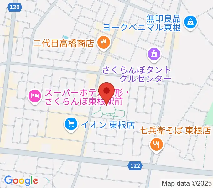 東根市美術館 まなびあテラスの地図