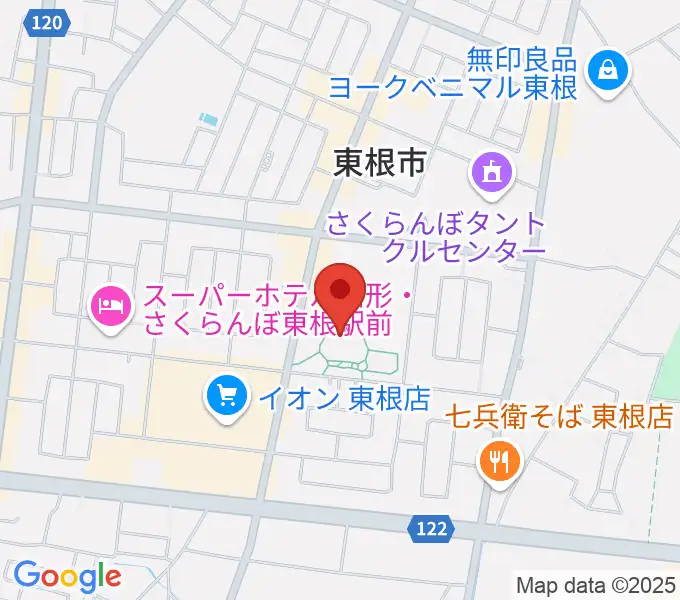 東根市美術館 まなびあテラスの地図