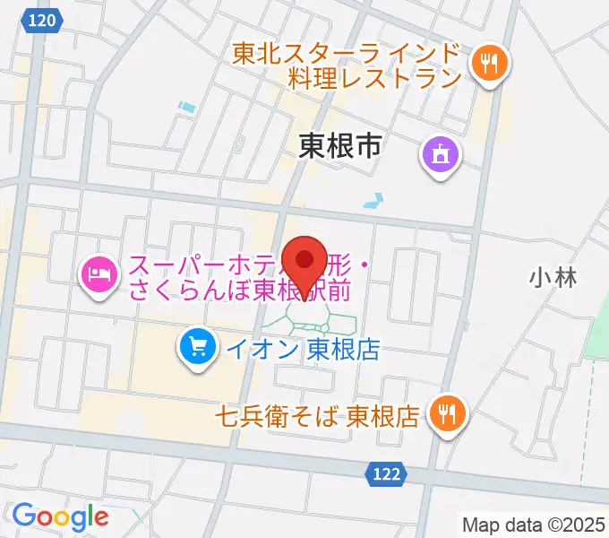 東根市美術館 まなびあテラスの地図