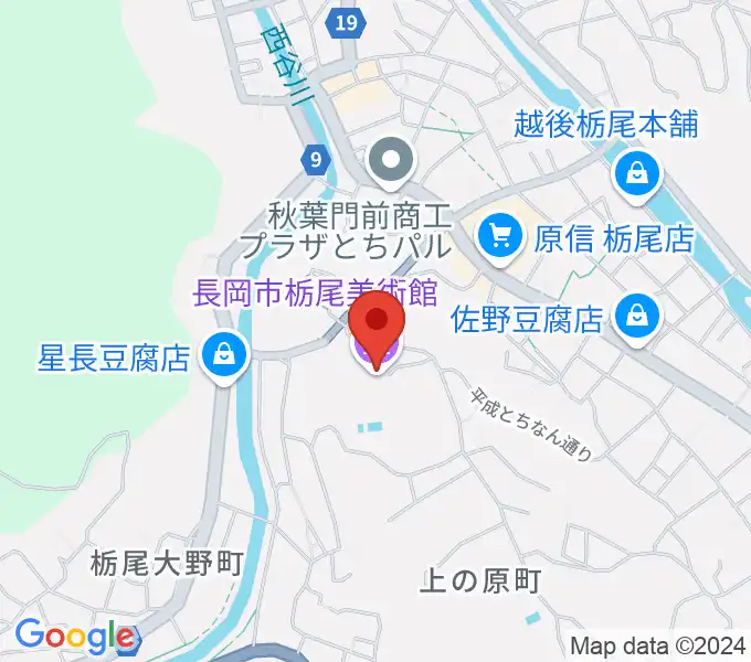 長岡市栃尾美術館の地図