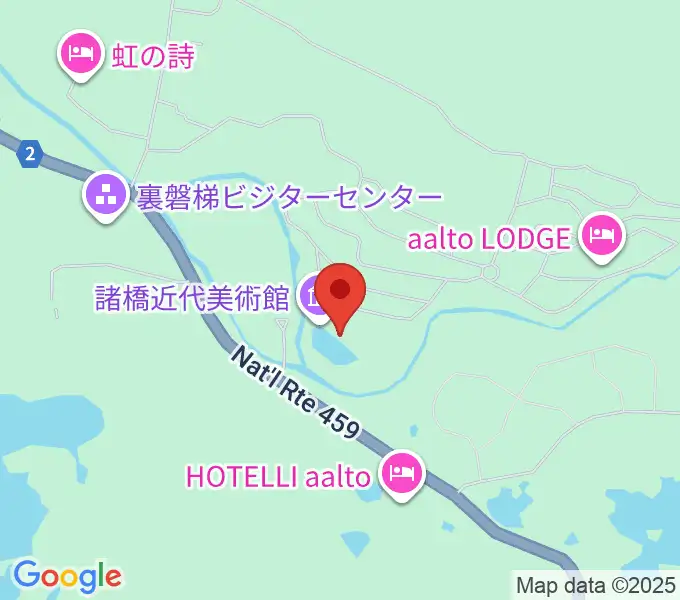 諸橋近代美術館の地図