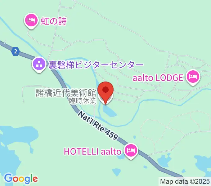 諸橋近代美術館の地図