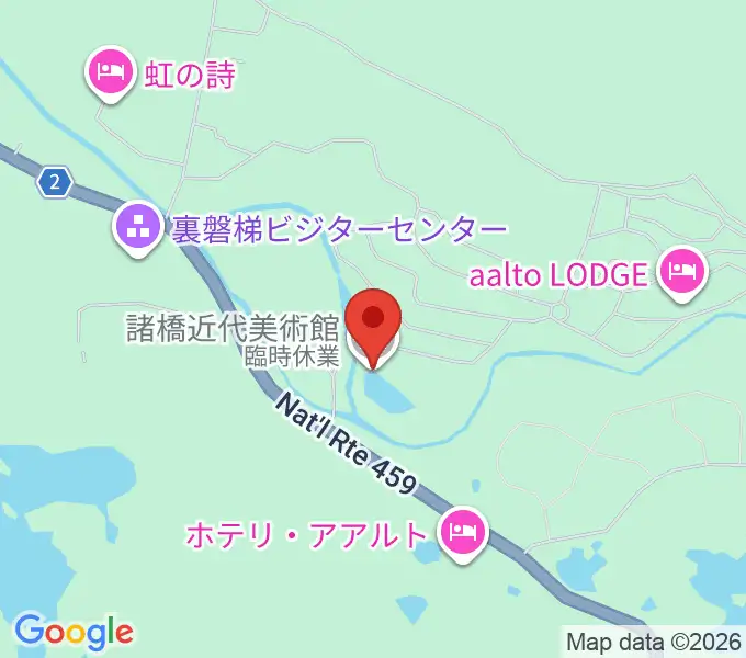 諸橋近代美術館の地図