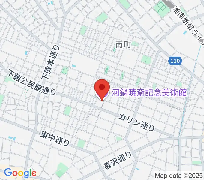 河鍋暁斎記念美術館の地図