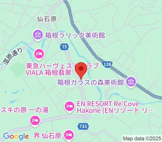 星の王子さまミュージアムの地図