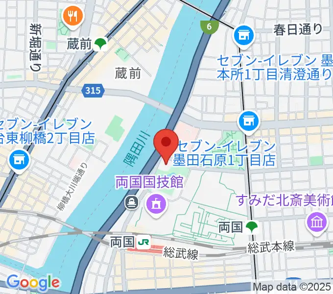 刀剣博物館の地図