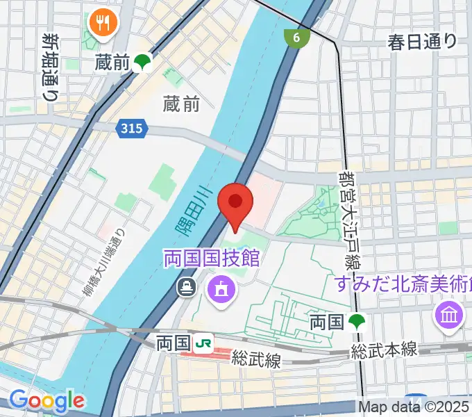 刀剣博物館の地図