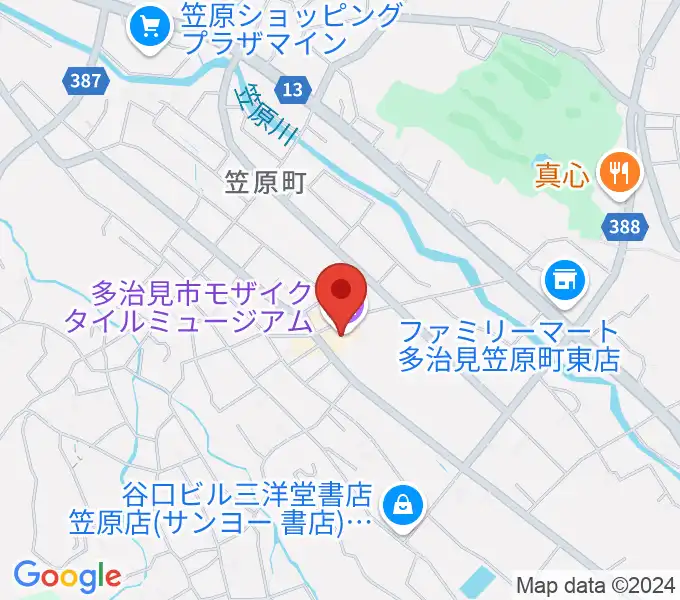 多治見市モザイクタイルミュージアムの地図