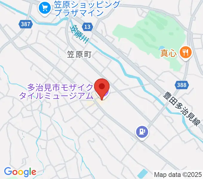 多治見市モザイクタイルミュージアムの地図