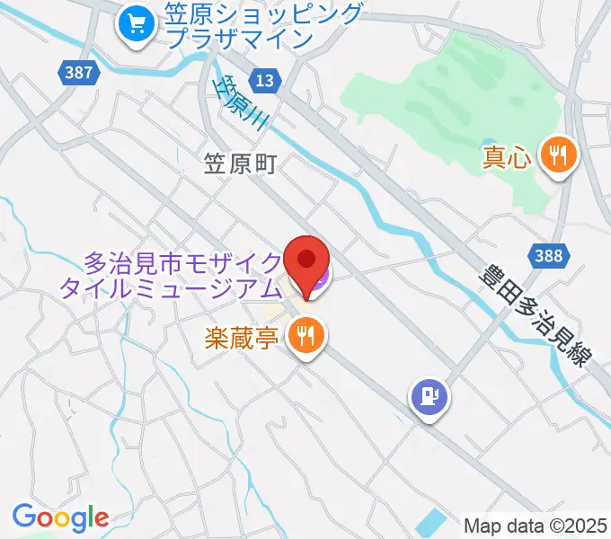 多治見市モザイクタイルミュージアムの地図