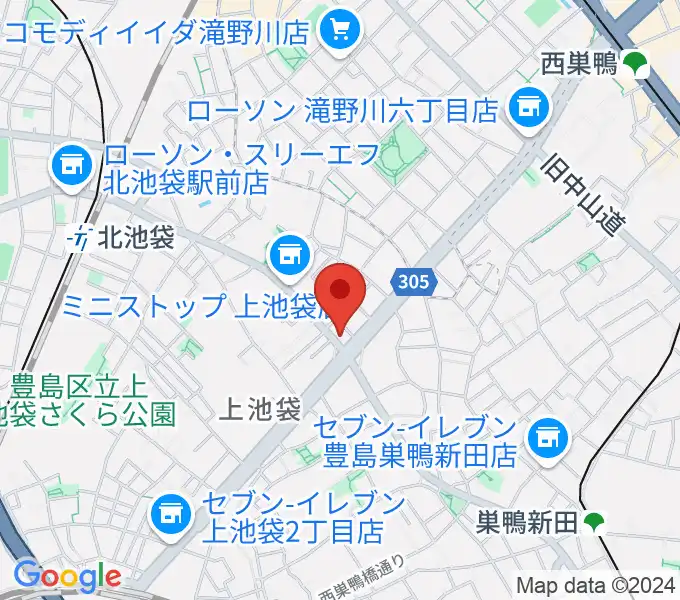 池袋STUDIO Dedeの地図