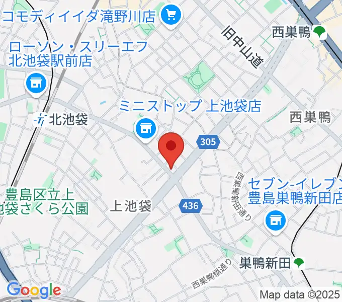 池袋STUDIO Dedeの地図